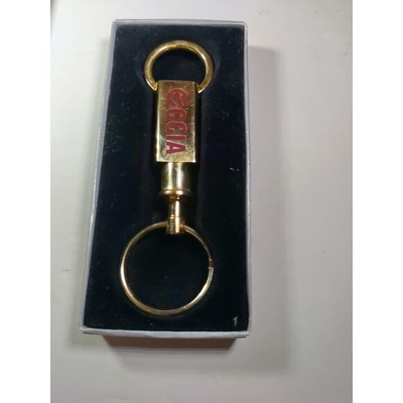 Barlow CCIA Extender Keychain Gold Tone In Box - Picture 5 of 12